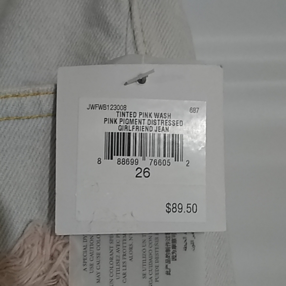 Juicy Couture Distressed Jean Size 26 NWT - Picture 3 of 7